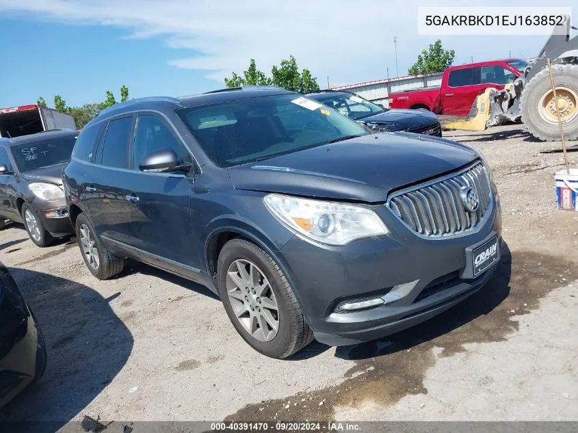 2014 Buick Enclave Leather VIN: 5GAKRBKD1EJ163852 Lot: 40391470