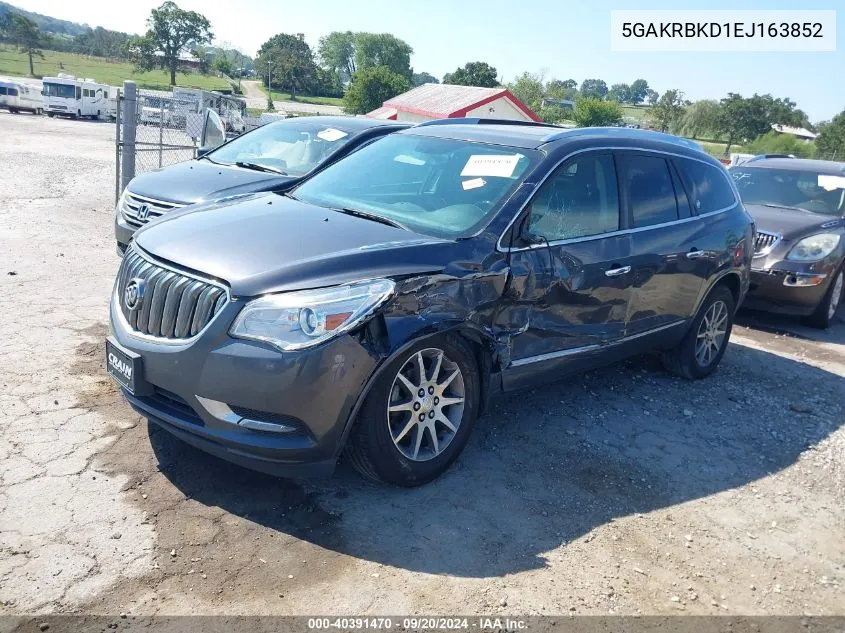 2014 Buick Enclave Leather VIN: 5GAKRBKD1EJ163852 Lot: 40391470