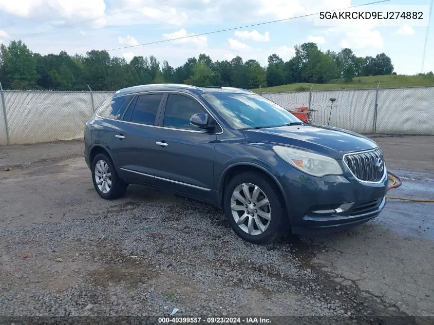 2014 Buick Enclave Premium VIN: 5GAKRCKD9EJ274882 Lot: 40399557