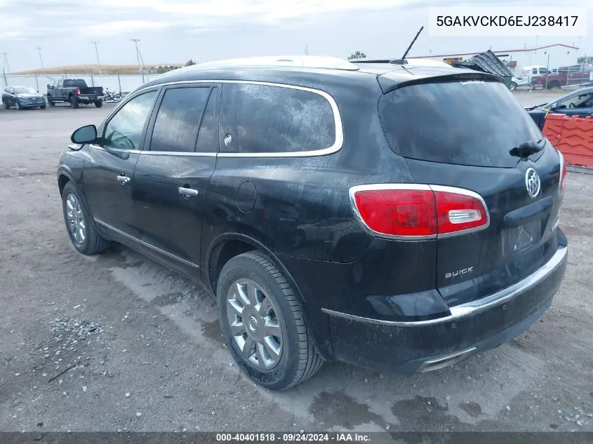 5GAKVCKD6EJ238417 2014 Buick Enclave Premium