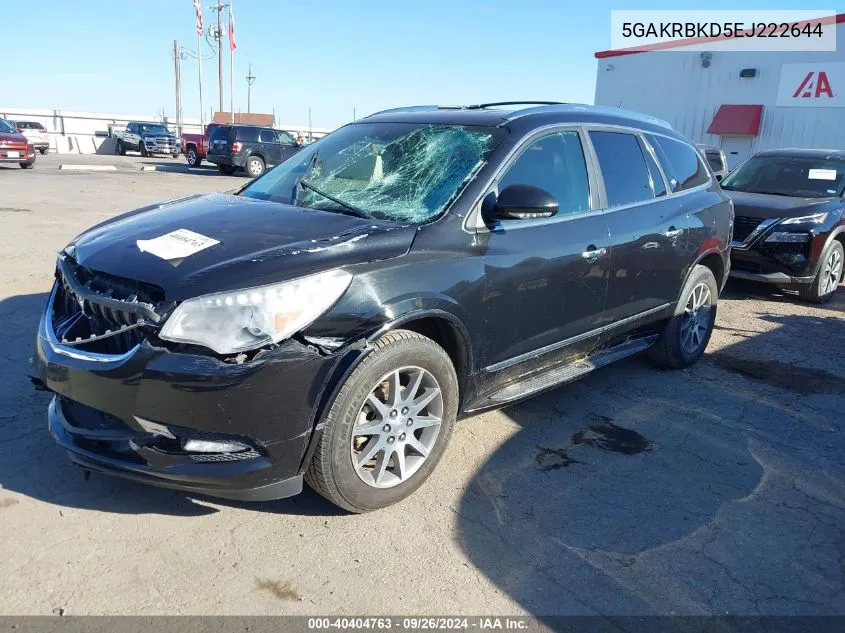 2014 Buick Enclave Leather VIN: 5GAKRBKD5EJ222644 Lot: 40404763