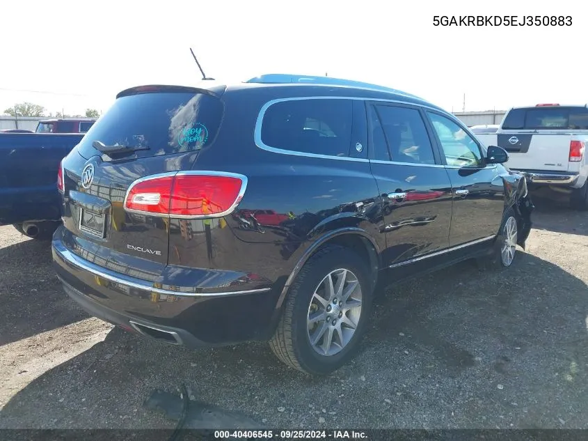 5GAKRBKD5EJ350883 2014 Buick Enclave Leather