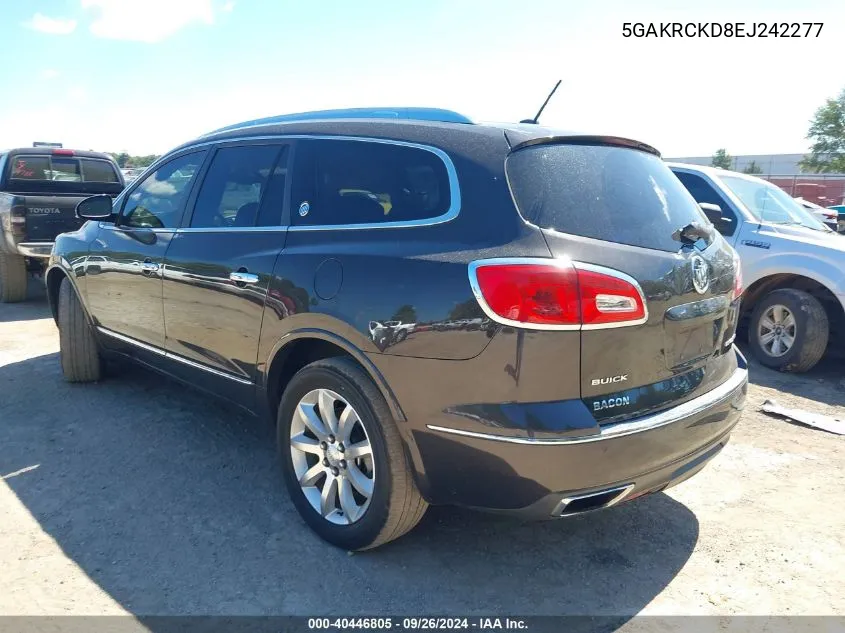 2014 Buick Enclave Premium VIN: 5GAKRCKD8EJ242277 Lot: 40446805