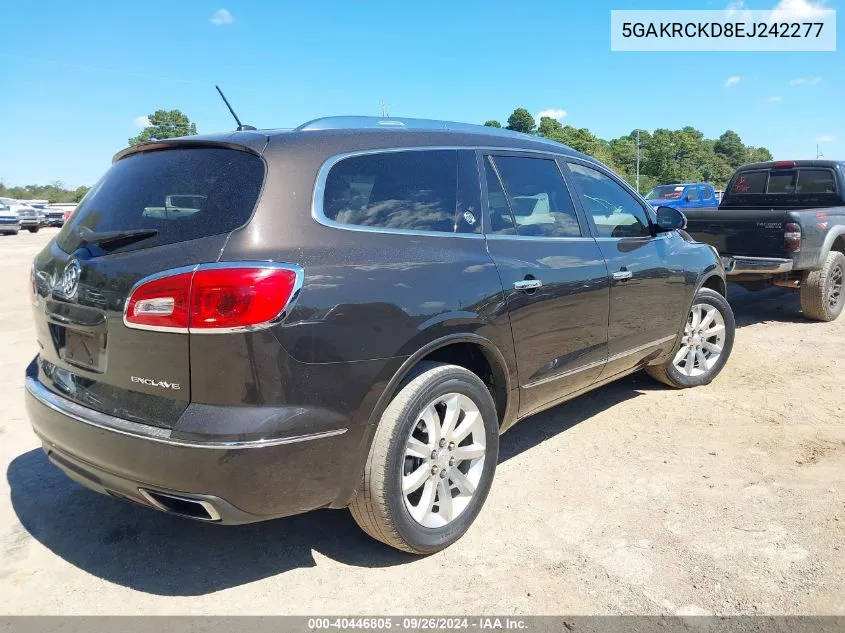 2014 Buick Enclave Premium VIN: 5GAKRCKD8EJ242277 Lot: 40446805