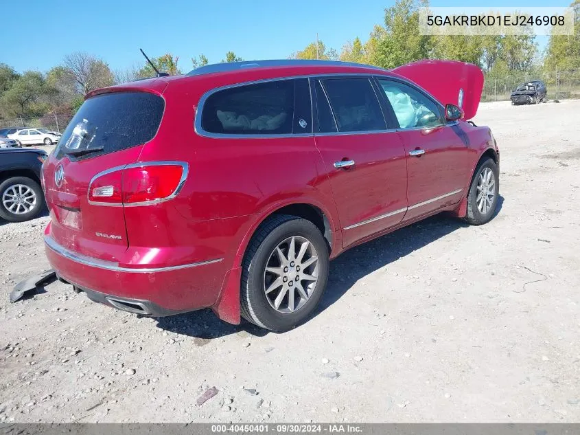 2014 Buick Enclave VIN: 5GAKRBKD1EJ246908 Lot: 40450401