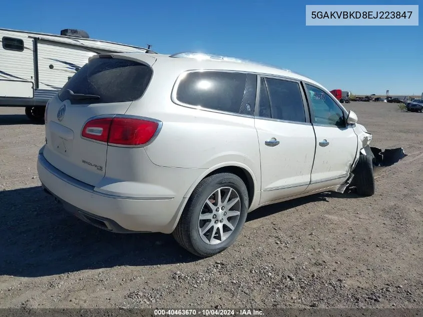 2014 Buick Enclave Leather VIN: 5GAKVBKD8EJ223847 Lot: 40463670