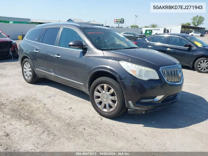 2014 Buick Enclave Leather VIN: 5GAKRBKD7EJ271943 Lot: 40473513