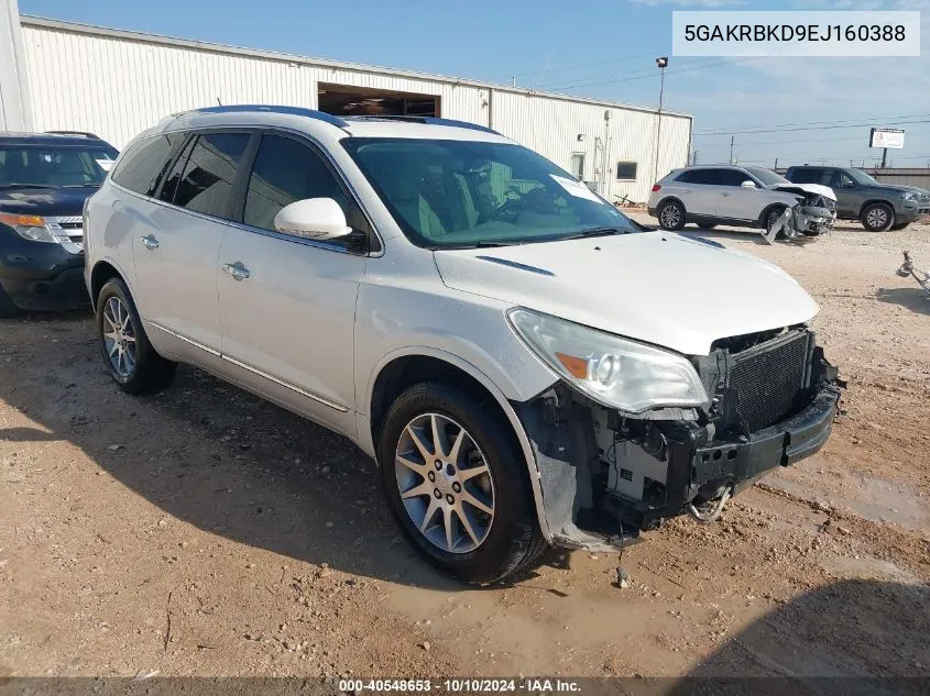 2014 Buick Enclave Leather VIN: 5GAKRBKD9EJ160388 Lot: 40548653