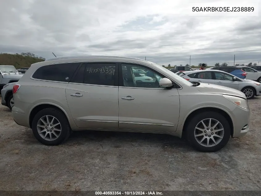 2014 Buick Enclave VIN: 5GAKRBKD5EJ238889 Lot: 40593354