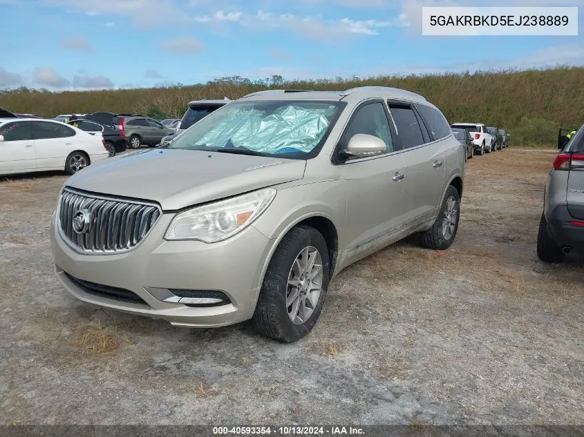 2014 Buick Enclave VIN: 5GAKRBKD5EJ238889 Lot: 40593354