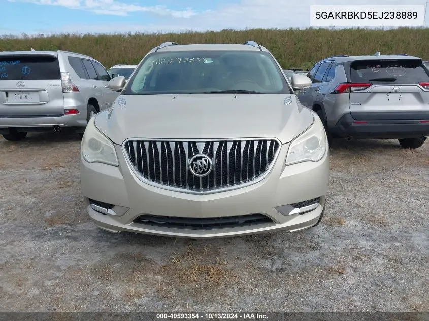 2014 Buick Enclave VIN: 5GAKRBKD5EJ238889 Lot: 40593354