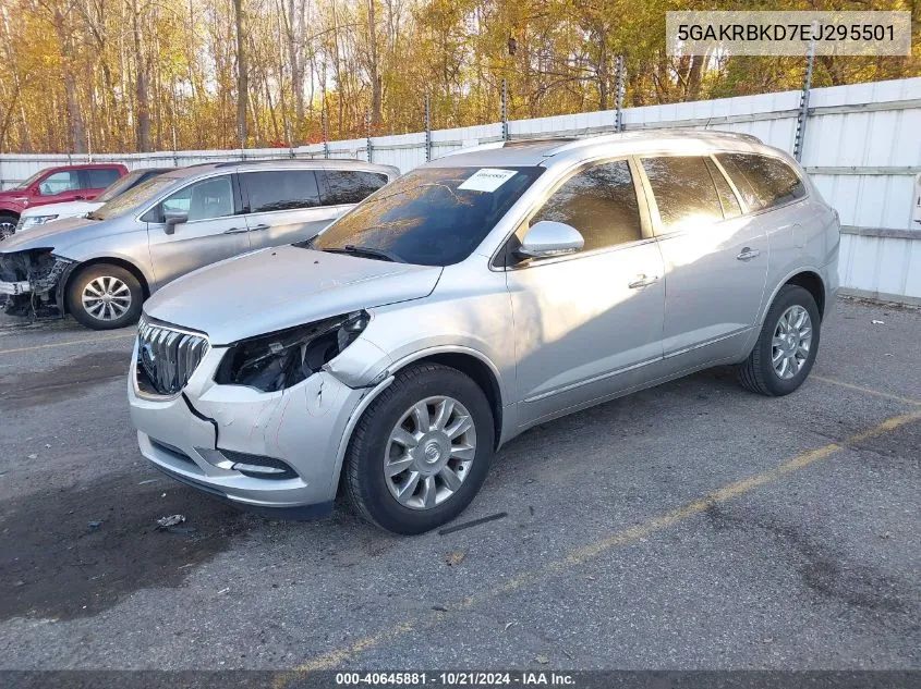 2014 Buick Enclave VIN: 5GAKRBKD7EJ295501 Lot: 40645881