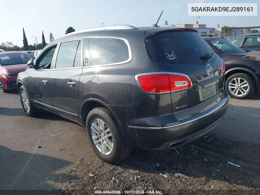 2014 Buick Enclave Convenience VIN: 5GAKRAKD9EJ289161 Lot: 40645986