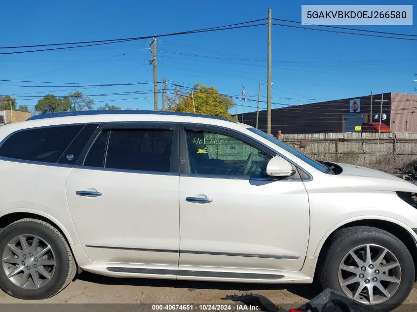 2014 Buick Enclave VIN: 5GAKVBKD0EJ266580 Lot: 40674651