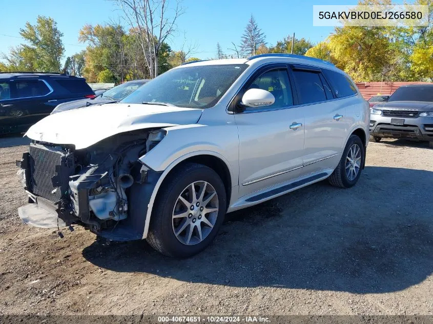 2014 Buick Enclave VIN: 5GAKVBKD0EJ266580 Lot: 40674651