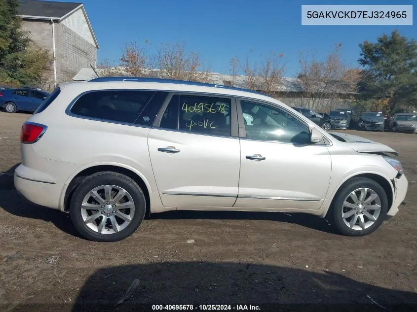 2014 Buick Enclave Premium VIN: 5GAKVCKD7EJ324965 Lot: 40695678