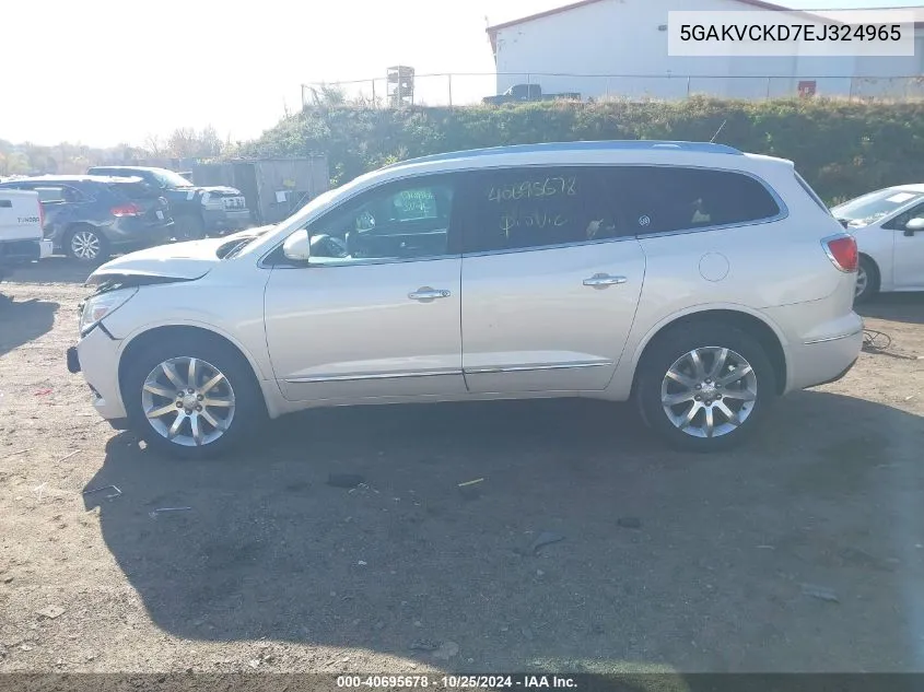 2014 Buick Enclave Premium VIN: 5GAKVCKD7EJ324965 Lot: 40695678