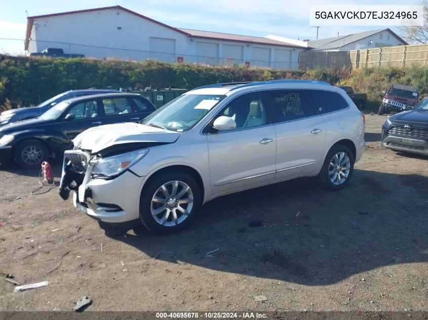 2014 Buick Enclave Premium VIN: 5GAKVCKD7EJ324965 Lot: 40695678