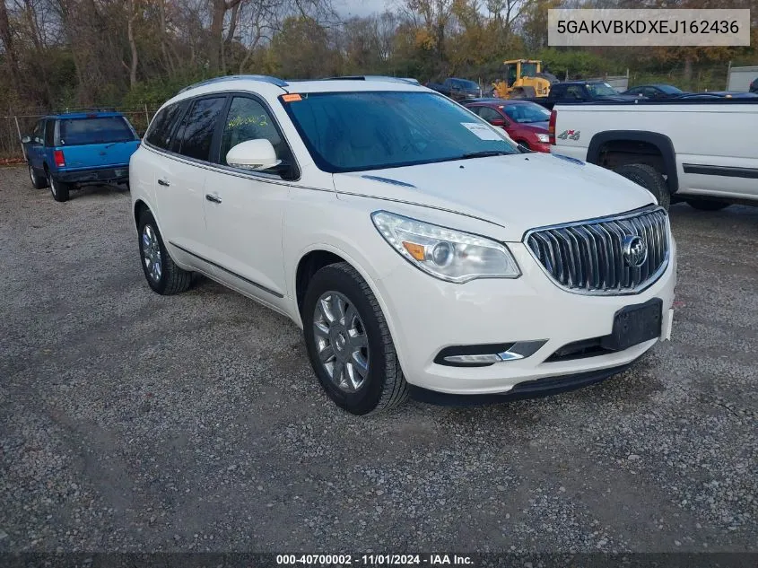 2014 Buick Enclave Leather VIN: 5GAKVBKDXEJ162436 Lot: 40700002