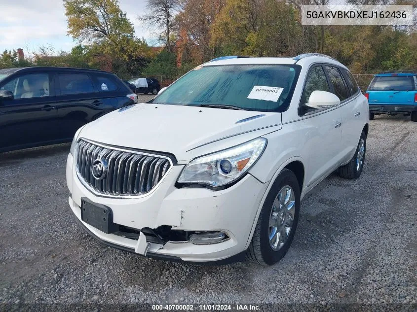 2014 Buick Enclave Leather VIN: 5GAKVBKDXEJ162436 Lot: 40700002