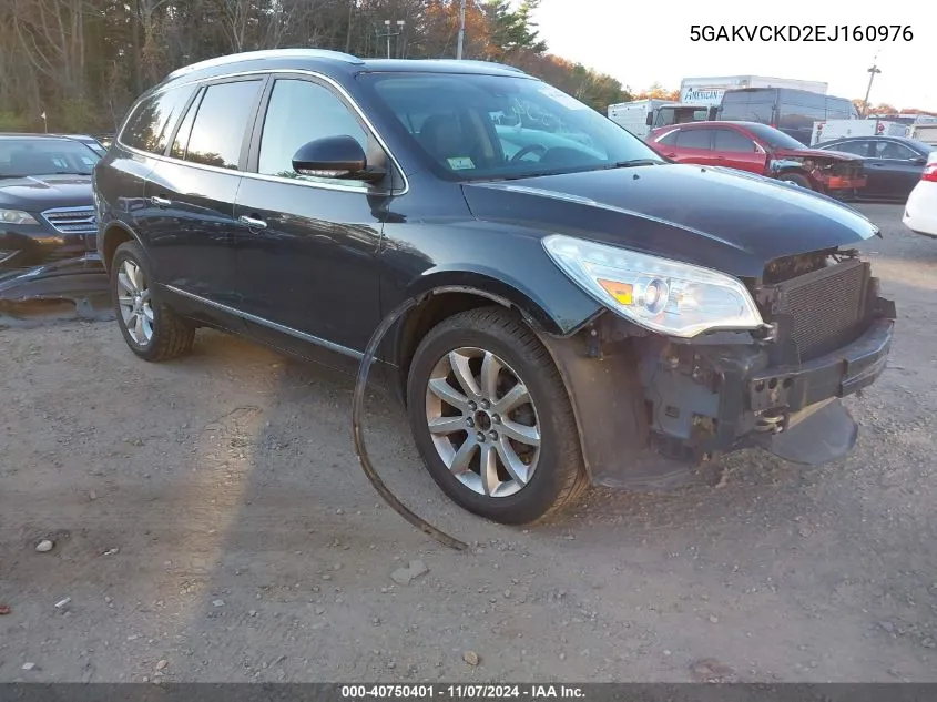 2014 Buick Enclave Premium VIN: 5GAKVCKD2EJ160976 Lot: 40750401