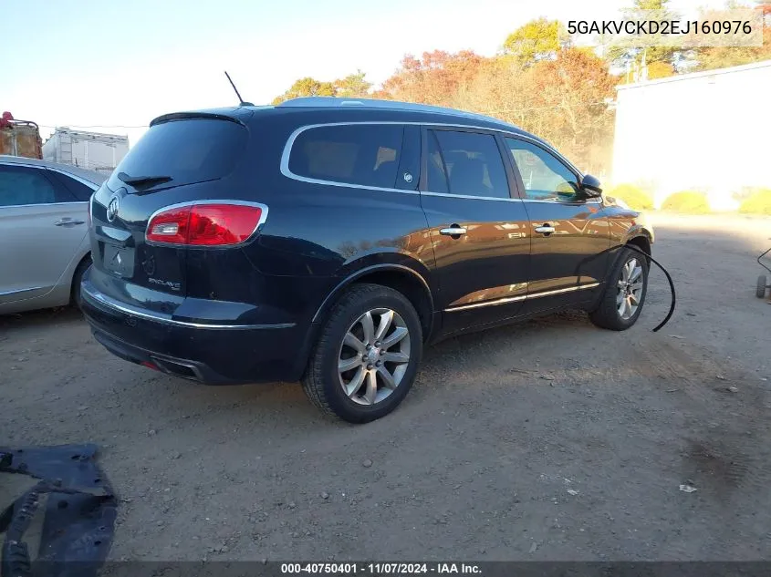 2014 Buick Enclave Premium VIN: 5GAKVCKD2EJ160976 Lot: 40750401