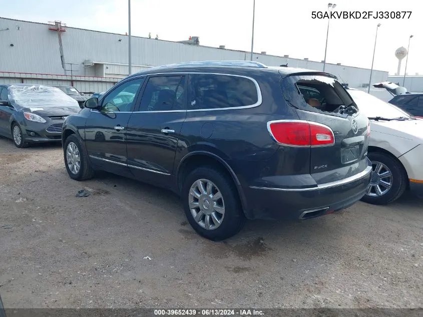 2015 Buick Enclave Leather VIN: 5GAKVBKD2FJ330877 Lot: 39652439