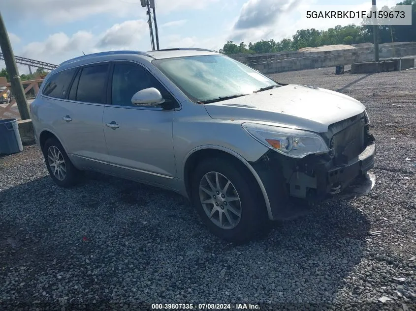 2015 Buick Enclave Leather VIN: 5GAKRBKD1FJ159673 Lot: 39807335