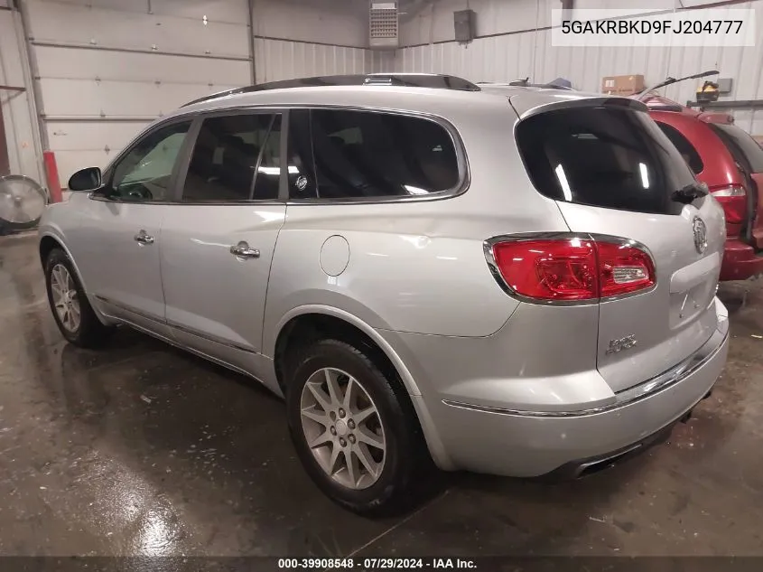 2015 Buick Enclave Leather VIN: 5GAKRBKD9FJ204777 Lot: 39908548