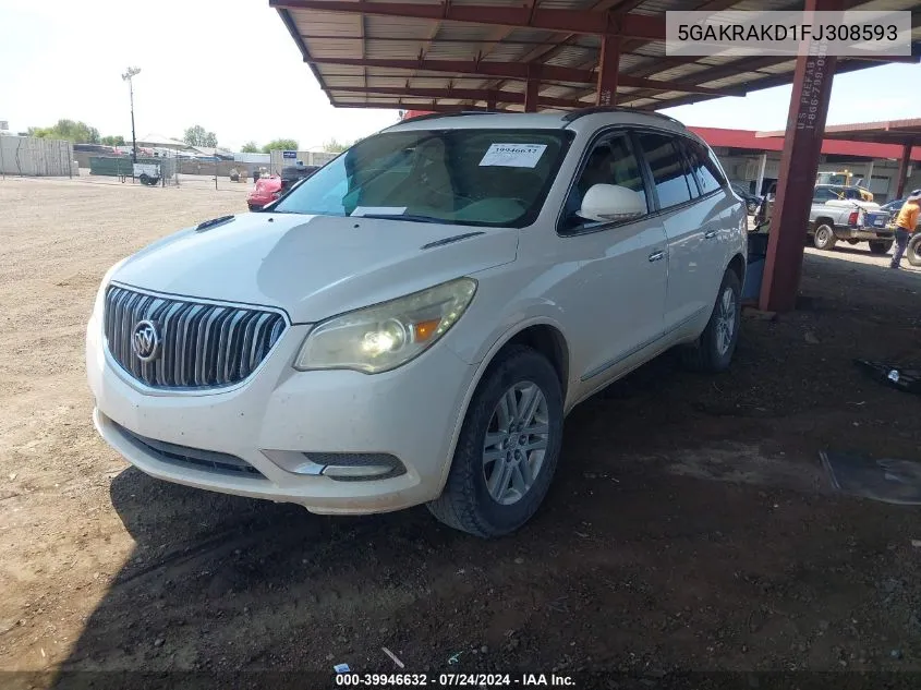 5GAKRAKD1FJ308593 2015 Buick Enclave Convenience