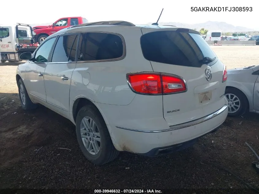 5GAKRAKD1FJ308593 2015 Buick Enclave Convenience