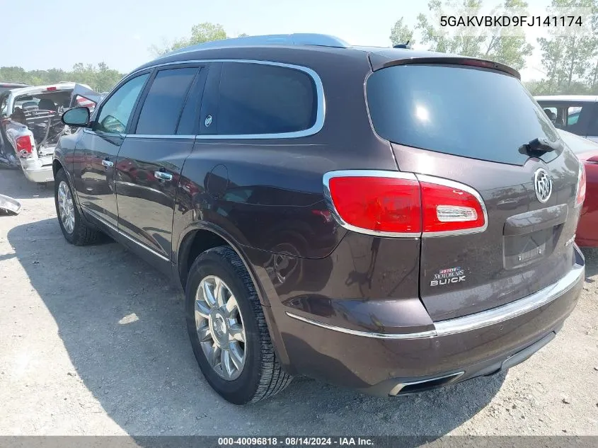 2015 Buick Enclave Leather VIN: 5GAKVBKD9FJ141174 Lot: 40096818