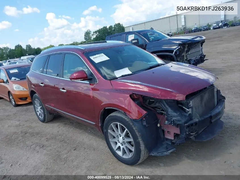 5GAKRBKD1FJ263936 2015 Buick Enclave Leather