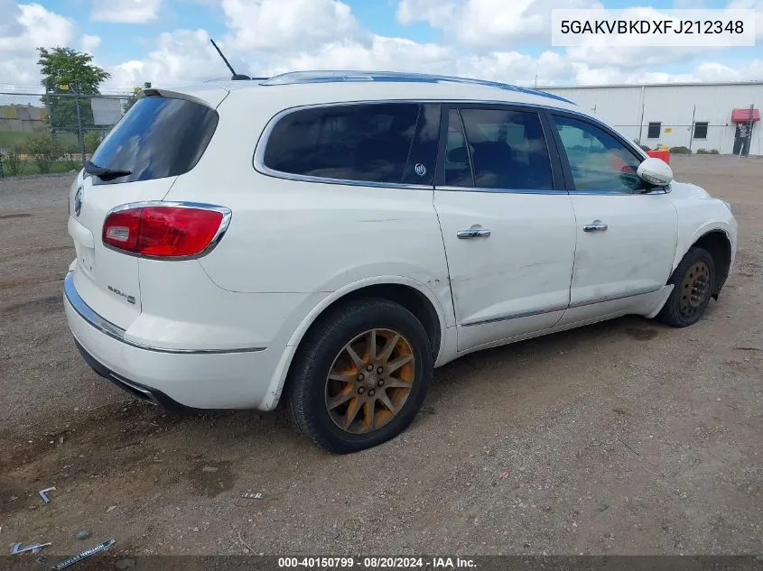 5GAKVBKDXFJ212348 2015 Buick Enclave