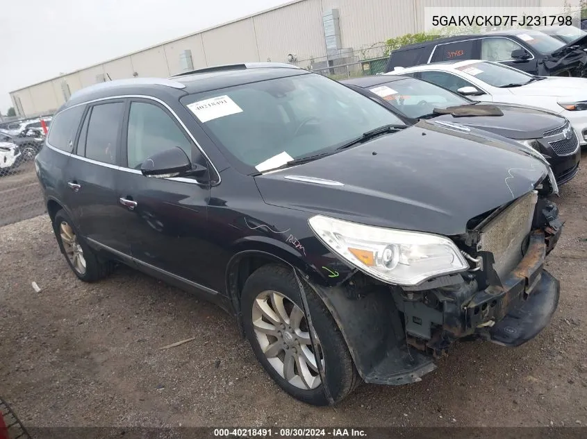 5GAKVCKD7FJ231798 2015 Buick Enclave Premium