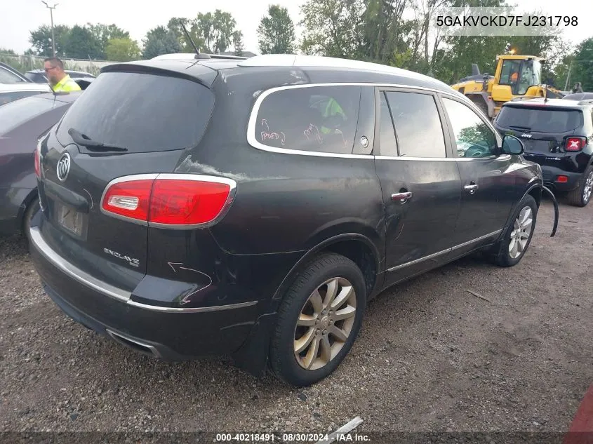 2015 Buick Enclave Premium VIN: 5GAKVCKD7FJ231798 Lot: 40218491