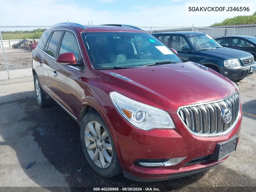 5GAKVCKD0FJ346596 2015 Buick Enclave Premium