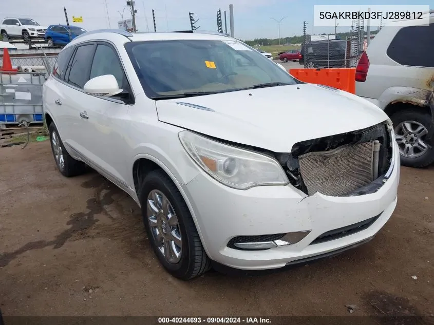 5GAKRBKD3FJ289812 2015 Buick Enclave Leather