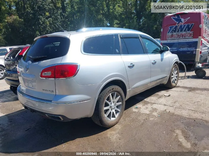 5GAKVBKD9FJ201051 2015 Buick Enclave Leather