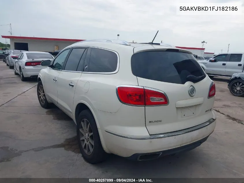 5GAKVBKD1FJ182186 2015 Buick Enclave Leather