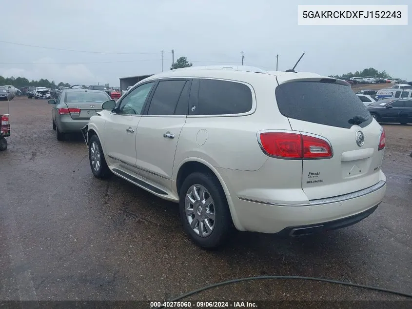 5GAKRCKDXFJ152243 2015 Buick Enclave Premium