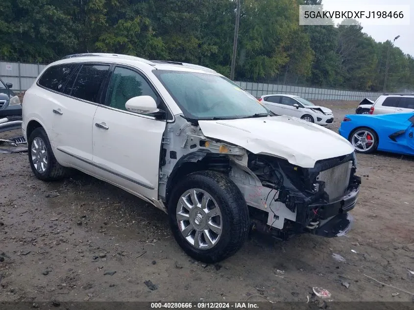 2015 Buick Enclave Leather VIN: 5GAKVBKDXFJ198466 Lot: 40280666