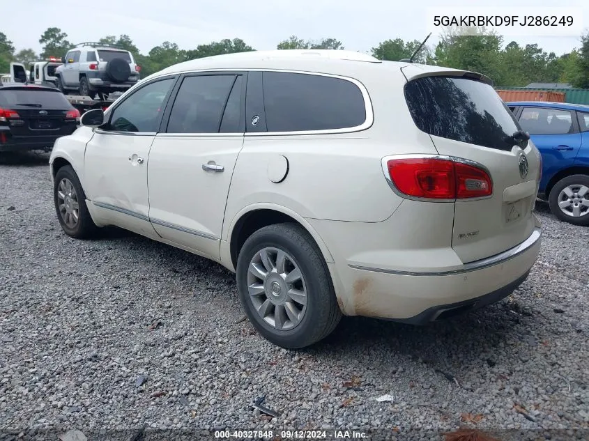 2015 Buick Enclave Leather VIN: 5GAKRBKD9FJ286249 Lot: 40327848