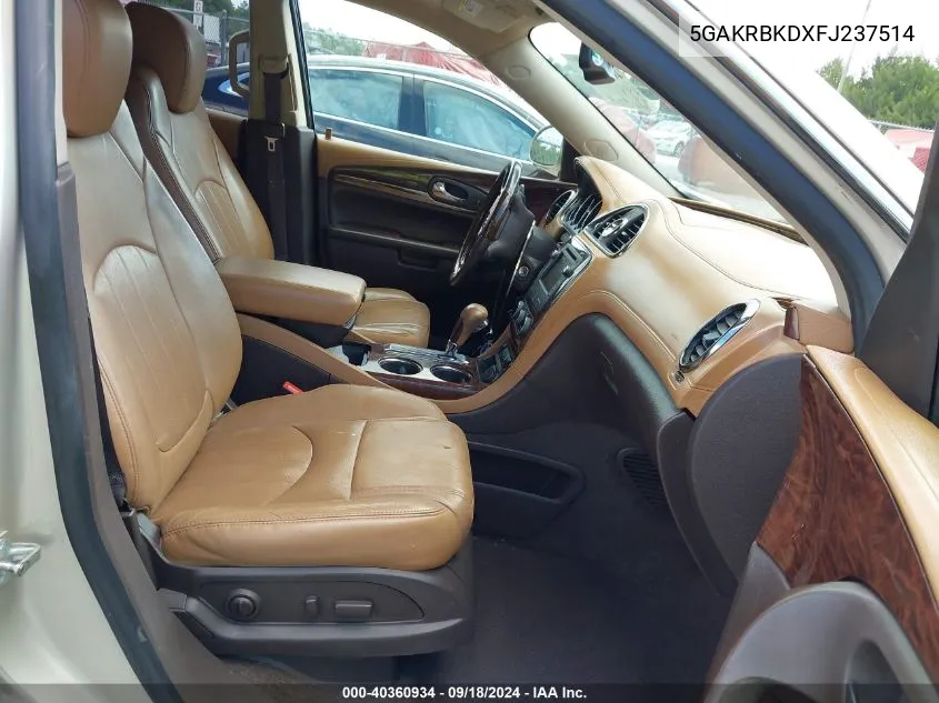 5GAKRBKDXFJ237514 2015 Buick Enclave Leather