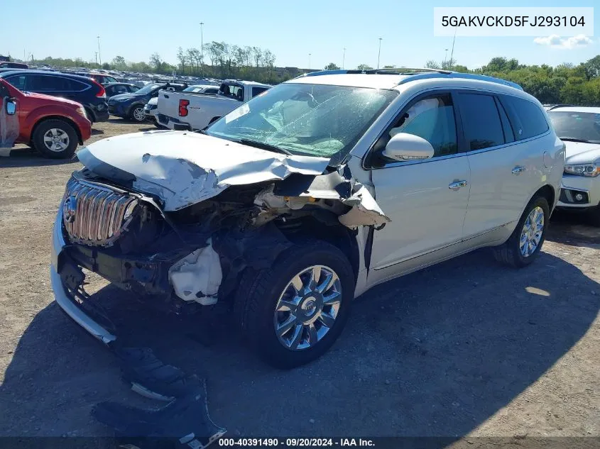 2015 Buick Enclave Premium VIN: 5GAKVCKD5FJ293104 Lot: 40391490