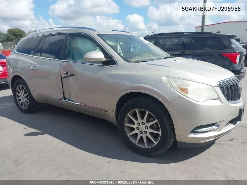 2015 Buick Enclave Leather VIN: 5GAKRBKD7FJ296956 Lot: 40393548