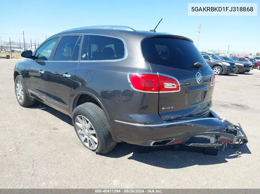 5GAKRBKD1FJ318868 2015 Buick Enclave Leather