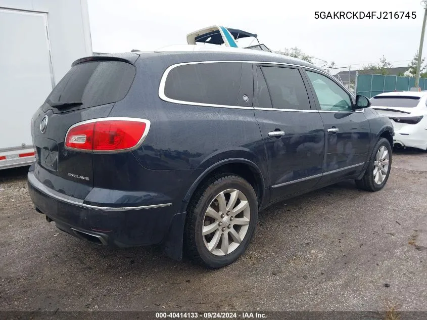 5GAKRCKD4FJ216745 2015 Buick Enclave