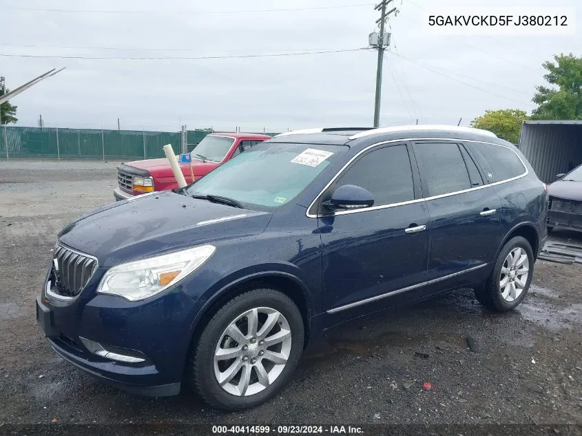 5GAKVCKD5FJ380212 2015 Buick Enclave Premium