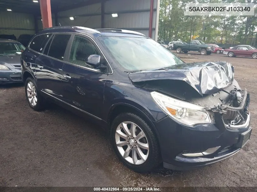 5GAKRBKD2FJ103340 2015 Buick Enclave Leather